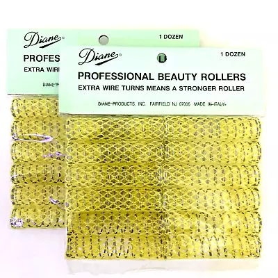 Hair Rollers Curlers 11/16  Mesh Rollers Diane Vintage 2 Packs 24 Rollers • $22