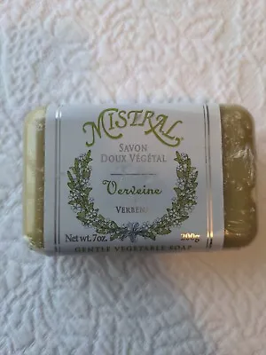 Mistral Verbena Gentle Bar Soap Shea Butter Olive Oil Large 7oz France NEW  • $10