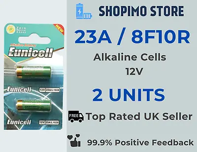 2 X 8F10R L1028 23A 23AE 12v Batteries Doorbell Chime Alkaline Eunicell Battery • £2.99