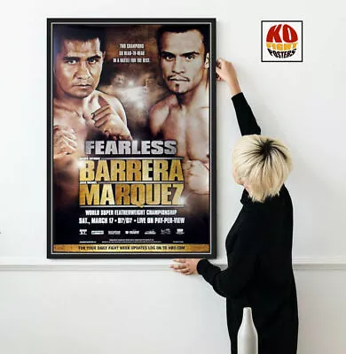  MARCO ANTONIO BARRERA Vs. JUAN MANUEL MARQUEZ : Original HBO Boxing Poster 10D • $111.90