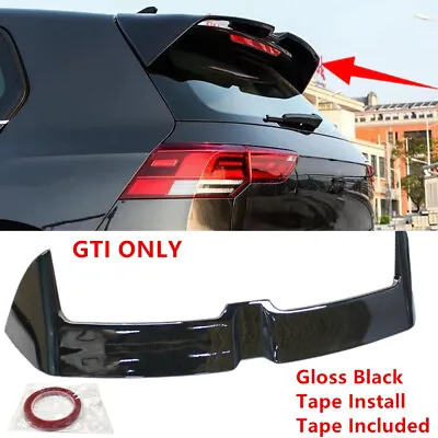 Fit For VW GTI MK8 VIII 2022-2024 Black Rear Tailgate Roof Top Spoiler ABS Wing • $112.56