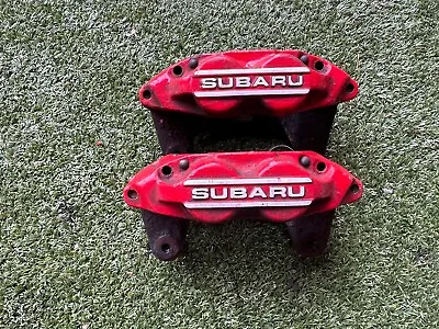 Subaru Impreza Legacy Forester Front 4pot Brake Calipers Wrx Sti Gc8 Gda • $64.43