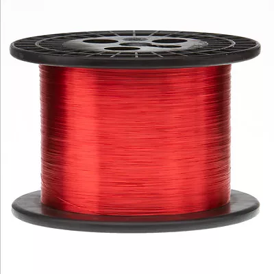 32 AWG Gauge Enameled Copper Magnet Wire 5.0 Lbs 25015' Length 0.0087  155C Red • $80.25