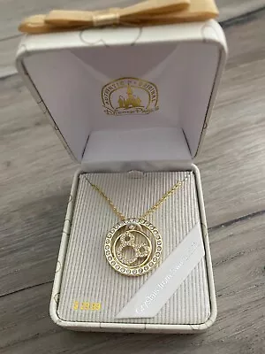 Disney Parks Swarovski Crystals Mickey Mouse Icon Head Gold Necklace Gift Box • $28