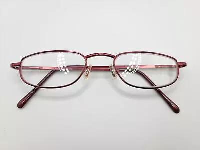 Magnivision Tara Oval Reading Glasses +2.00 Red Women's Spring Hinges Slim Frame • $14.39