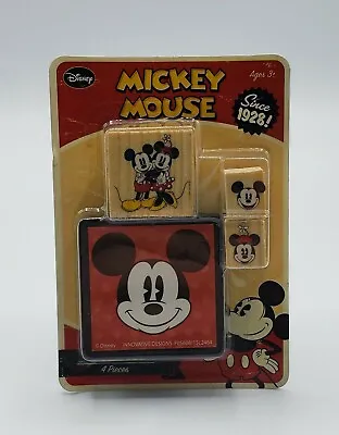 Vintage Disney Mickey Mouse Stamp Set 4 Pieces NEW • $12.99