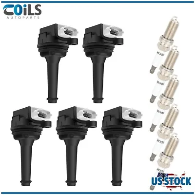 Ignition Coils & Spark Plugs Pack For Volvo C30 S40 S60 V50 V70 XC70 2.4L 2.5L • $63.04