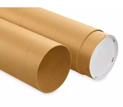 2-piece Adjustable Kraft Mailing Tubes With End Caps - 6 X 60 - 120  .18  Thick • $35