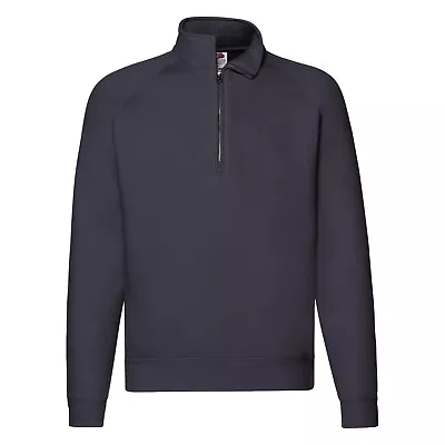 Fruit Of The Loom Premium 70/30 Zip-neck Sweatshirt - S-2XL -  9 Colours - New • £19.45