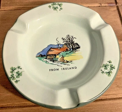 £2.99 • Buy Vintage Carrigaline Pottery From Ireland Ashtray Republic Of Ireland Green