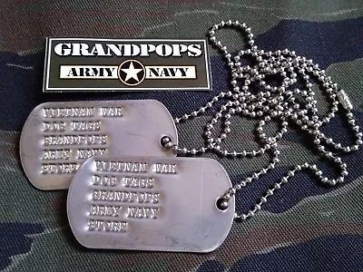 Vietnam U.S. Military Dog Tags Personalized • $9.99