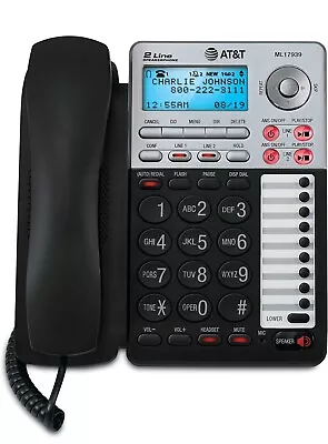 NEW AT&T ML17939 2-Line Corded Telephone Answering System Caller ID/Call Waiting • $69.99