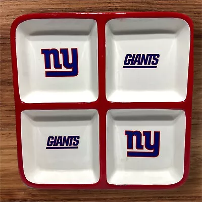 The Memory Company Boston NY Giants Square Tray Football NHL Food Snacks • $34.99