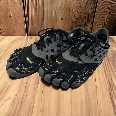 Vibram FiveFingers SeeYa LS Shoes 13M3801 Black/Grey EU45 Mens Size 11 - 11.5 • $49.79