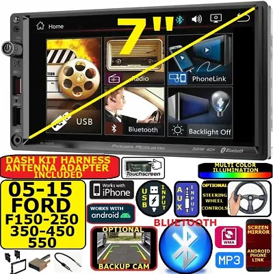 2005-2015 Ford F250/350/450/550 Bluetooth Usb Sd Aux Car Radio Stereo Package • $179.99