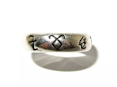 The Mortal Instruments Shadowhunter Runes Ring Silver-plated Size Us 6 • $14.99