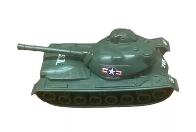 Vintage Plastic Toy 5” USA Green Army Tank  Made In China • $6.99