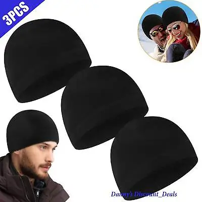 1/3Pcs Beanie Skull Cap Military Tactical Winter Warm Fleece Windproof Ski Hats • $8.99