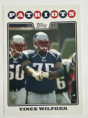 2008 Topps #201 Vince Wilfork New England Patriots • $0.99