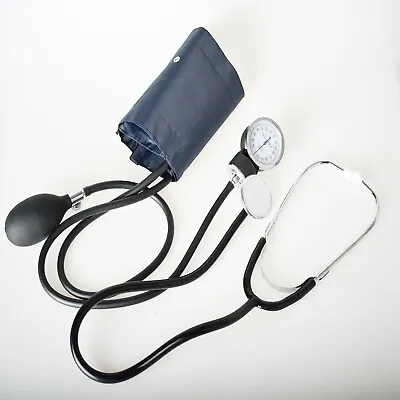 Manual Blood Pressure Monitor BP Cuff Gauge Aneroid Sphygmomanometer Machine Kit • $20.59