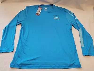 NWT Hurley Sun/Swim Long Sleeve Shirt Moisture Wicking UPF 50+ Mens Size XL Blue • $19.99