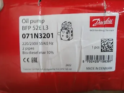 £160 • Buy Danfoss 071N3201 Oil Pump RFP 52E L3