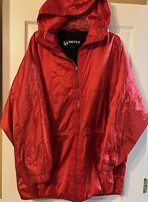 Red EDDIE BAUER EBTEK Thinsulate Womens's COAT PARKA  Hood Size XL Extra Large • $34.99