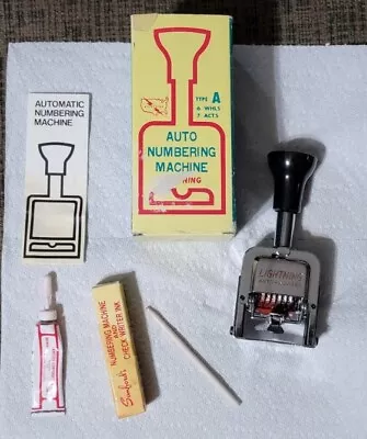  Vintage Lighting Auto Numbering Machine • $19.99