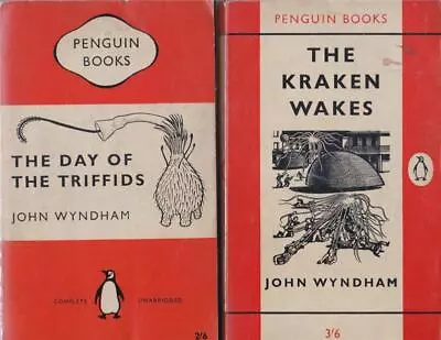 JOHN WYNDHAM  THE KRAKEN WAKES ~ THE DAY OF THE TRIFFIDS. Penguin Books. • £8.50