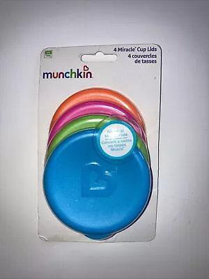 Munchkin Miracle Cup Lids 4 Count Multi Color NEW • $9.99