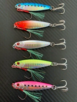 $19.95 • Buy 5x Micro Jigs Butterfly Metal Jig Fishing Lure 30g Snapper Jigging Tuna Lures