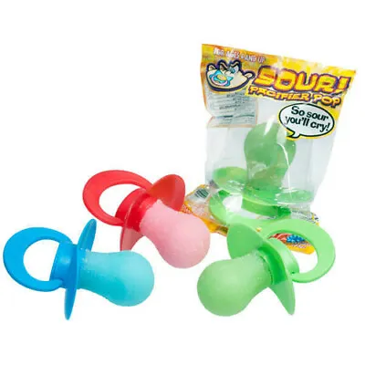 Sour Pacifier Pops - 6 Count -  Random Flavors Picked - FREE SHIPPING • $18.50