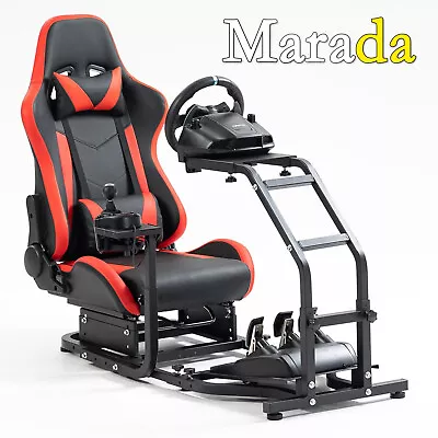 Marada Racing Simulator Cockpit With Seat Fit Logitech G29 G920 Thrustmaster T80 • £269.99