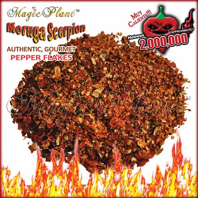 Trinidad Moruga Scorpion Flakes 8oz - Moruga Scorpion Peppers • $39.95