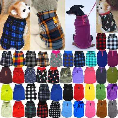 $3.65 • Buy Small Pet Dog Warm Fleece Vest Clothes Coat Puppy Shirt Sweater Winter Apparel T