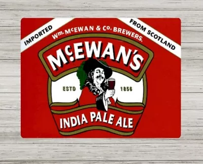 Metal Signs Vintage McEwans Ale Sign Retro Beer Advertising Sign Plaque Tin • £4.75