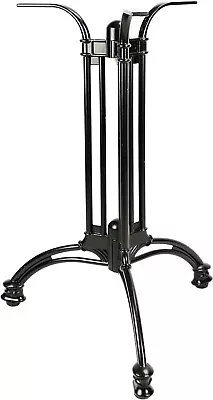 Metal Aluminum Or Steel French Bistro Cafe Table Base Leg Gloss Black BASE ONLY  • $165