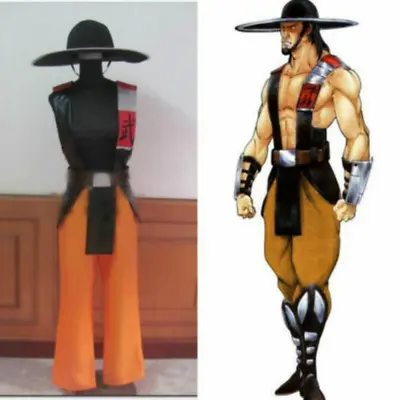 Mortal Kombat 3 Kung Lao Cosplay Costume Adult Halloween Custom Made # • $40