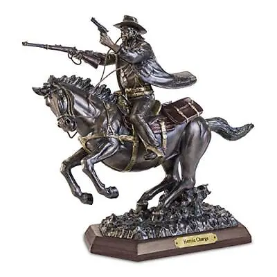 $193 • Buy The Bradford Exchange John Wayne: Heroic Charge Cold-Cast Bronze Sculpture