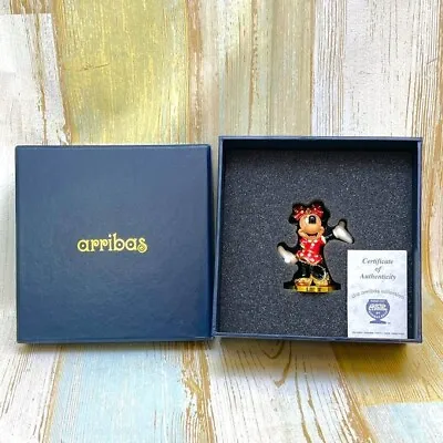 Disney Land Arribas Bros Minnie Mouse Figurine With Crystals Limited Edition • $550