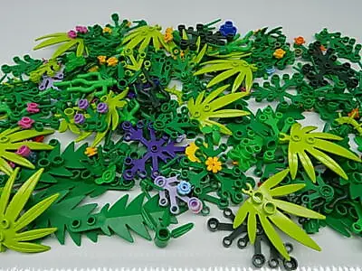 Lego 50 Pc. Plants Trees Bushes Leaves Flower {WASHED} • $16.50