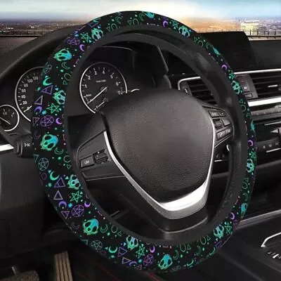 Magic Skull Magical Star Moon Steering Wheel Cover For Women Men Girls Car • $17.99