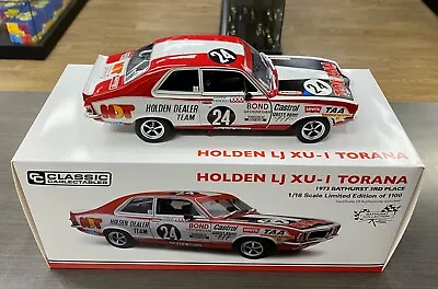 $289 • Buy 1973 Bathurst 3rd Place Bond Geoghegan Holden Lj Xui Torana 1:18 Scale Model Car