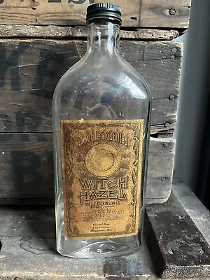 Vintage Witch Hazel Distilled Milwaukee Gimbel Bros Bottle Wisconsin Wi Wis • $29.99