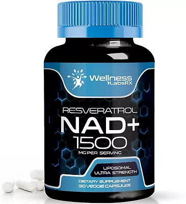 NAD Supplement 1500Mg - Liposomal NAD+ Supplement With Resveratrol Nad Plus Bo • $29.79