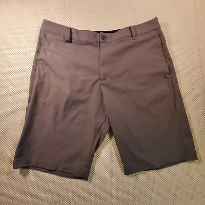 Puma Golf Shorts Mens Size 36 Taupe Straight Fit Mid Rise Flat Front Preppy • $13.55