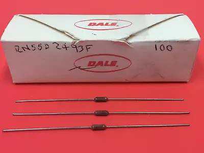 Vishay Dale -  P/N: RN55D-2493F - Ohm Resistors - Qty. 100 - NEW  • $14.50