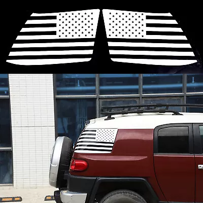 White USA Flag Exterior Decals Rear Windows For Toyota FJ Cruiser 2007-2017 • $63.24