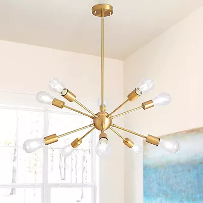 Modern Kitchen Living Room Ceiling Pendant Lighting 10 Light Sputnik Chandelier • $56.41