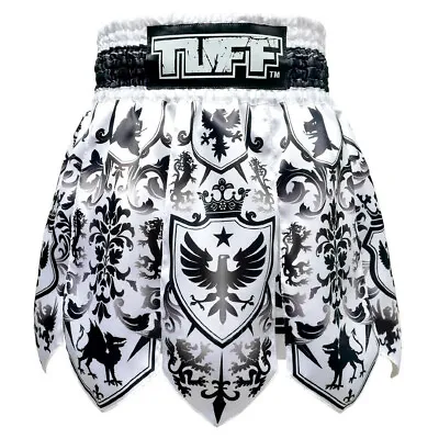 TUFF Muay Thai Boxing Shorts Skirt Gladiator Black Kickboxing MMA Free Shipping • $49.99